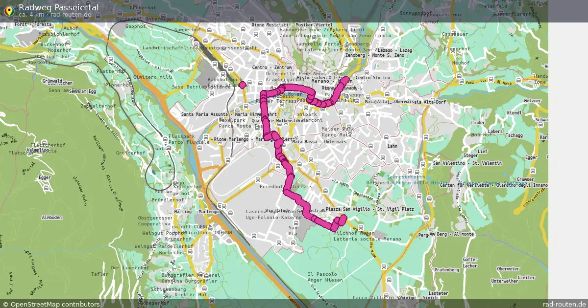 Radweg Passeiertal – Fernradroute auf Rad-Routen.de