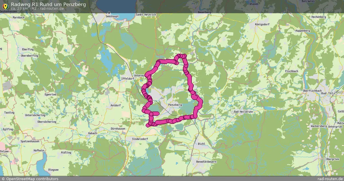 Radweg R1 Rund um Penzberg