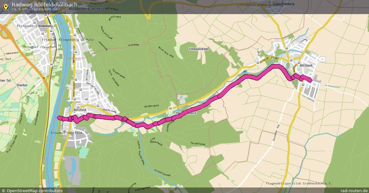Radweg Röllfeld-Röllbach – Fernradroute auf Rad-Routen.de