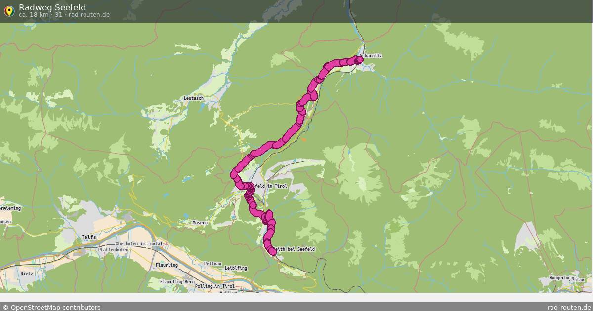 Radweg Seefeld (31) – Fernradroute auf Rad-Routen.de
