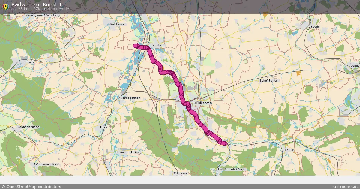 Radweg zur Kunst 1 (RZK) – Fernradroute auf Rad-Routen.de