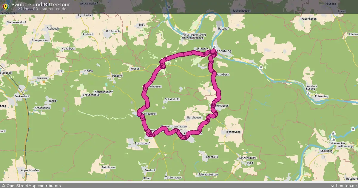 Räuber- und Ritter-Tour (RR) – Fernradroute auf Rad-Routen.de