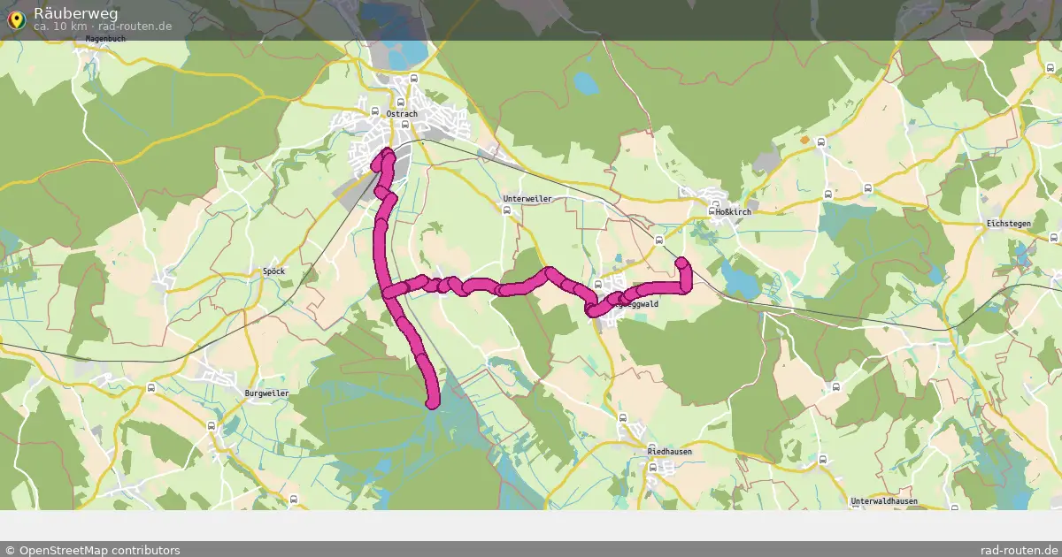 Räuberweg – Fernradroute auf Rad-Routen.de
