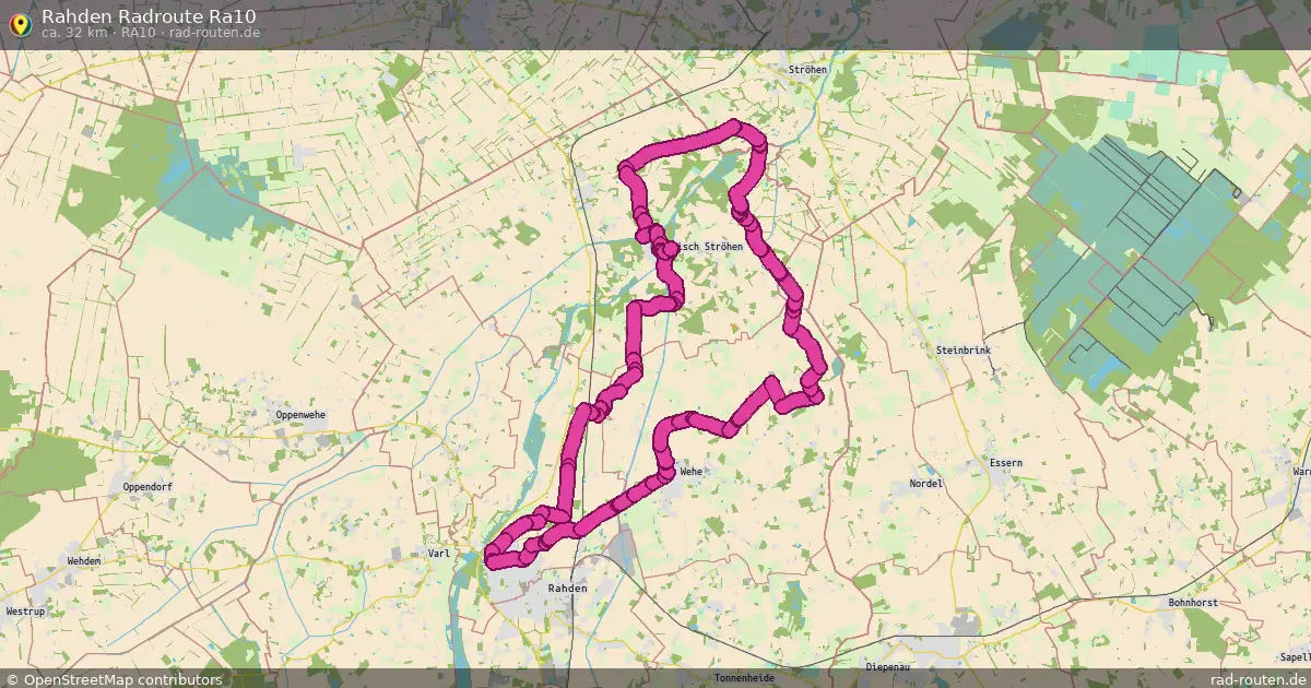 Rahden Radroute Ra10 (Ra10) – Fernradroute auf Rad-Routen.de
