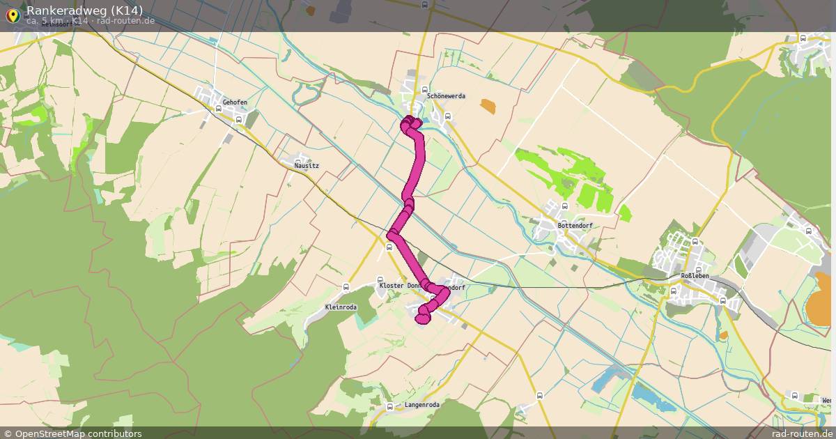 Rankeradweg (K14) (K14) – Fernradroute auf Rad-Routen.de