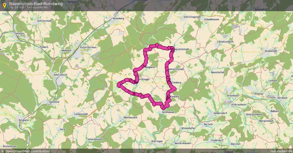 Ravenstein-Rad-Rundweg – Fernradroute auf Rad-Routen.de