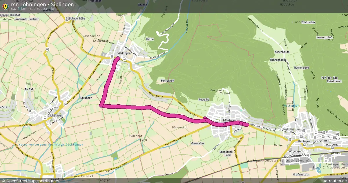 rcn Löhningen - Siblingen – Fernradroute auf Rad-Routen.de