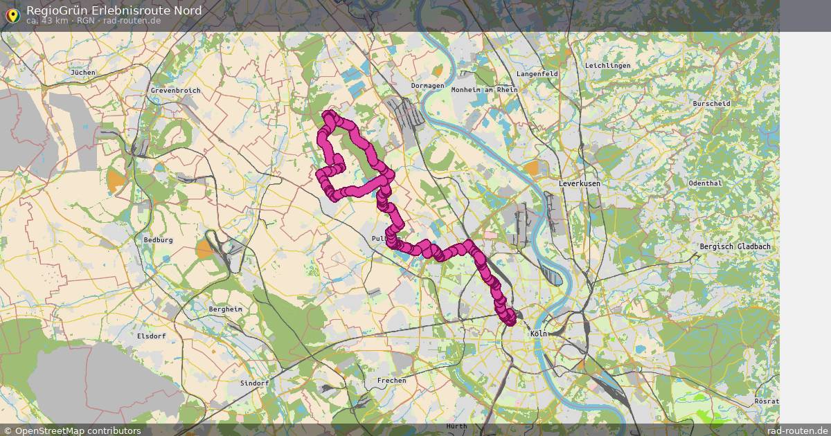 RegioGrün Erlebnisroute Nord (RGN) – Fernradroute auf Rad-Routen.de