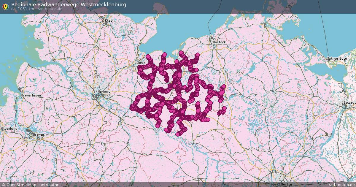 Regionale Radwanderwege Westmecklenburg – Fernradroute auf Rad-Routen.de