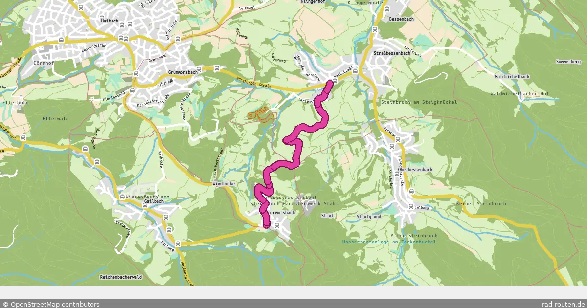 Radroute Haibach – Bessenbach – Fernradroute auf Rad-Routen.de