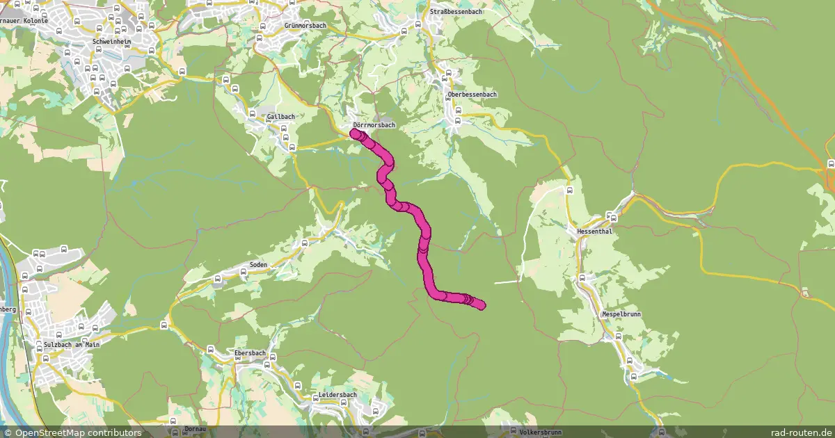 Radroute Hohe Wart – Haibach – Fernradroute auf Rad-Routen.de