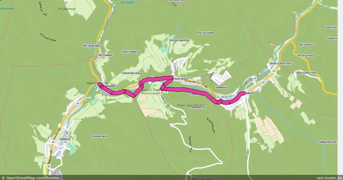 Radroute Dammbach – Eschau – Fernradroute auf Rad-Routen.de