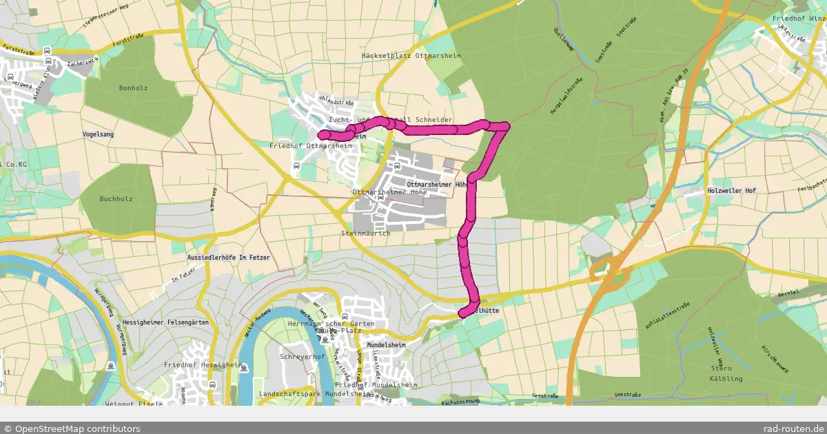 Radroute Mundelsheim – Besigheim – Fernradroute auf Rad-Routen.de