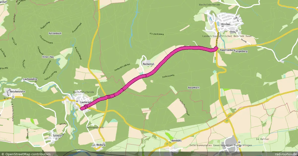 Radroute Ehingen (Donau) – Lauterach – Fernradroute auf Rad-Routen.de