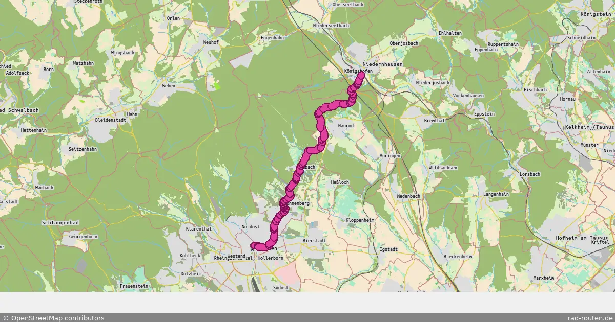 Radroute Wiesbaden – Niedernhausen