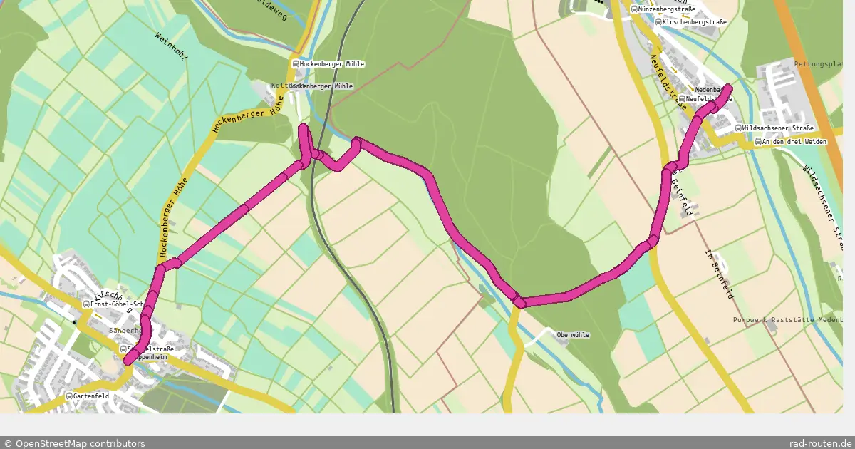 Radroute Medenbach – Kloppenheim – Fernradroute auf Rad-Routen.de