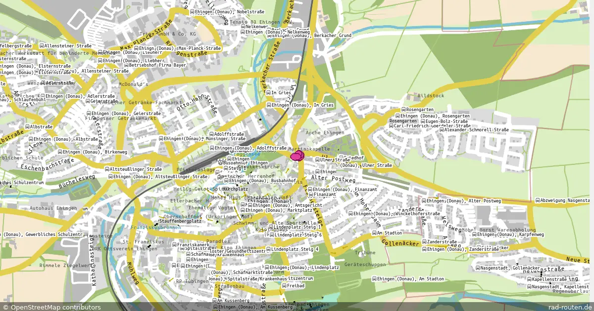 DE:BW:RadNETZ – von Ulm;Gamerschwang nach Blaubeuren;Stadtmitte – Fernradroute auf Rad-Routen.de