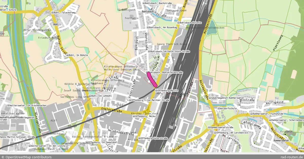 DE:BW:OG bis Windschläg 3.2;Bohlsbach 1.0 – Fernradroute auf Rad-Routen.de