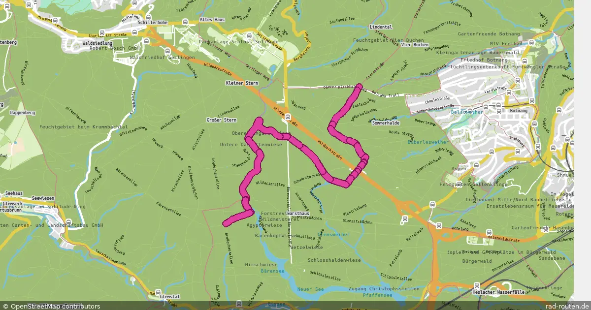 Radroute Stuttgart – Stuttgart