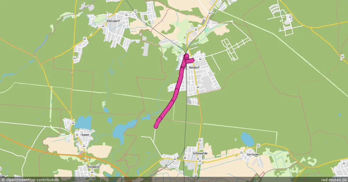 Radroute Wandlitz – Wandlitz – Fernradroute auf Rad-Routen.de
