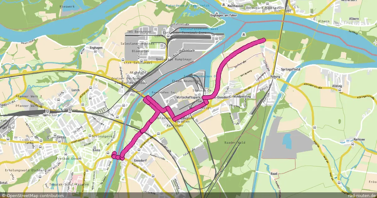 Radroute Enns – Sankt Pantaleon-Erla – Fernradroute auf Rad-Routen.de