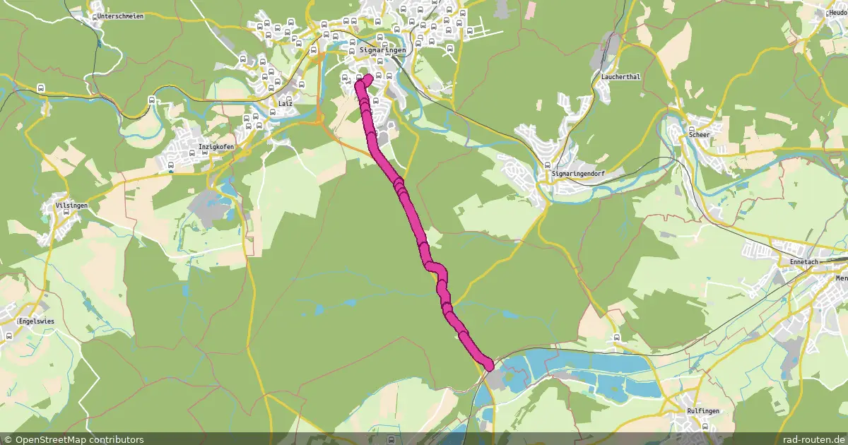 DE:BW:SIG – Fernradroute auf Rad-Routen.de