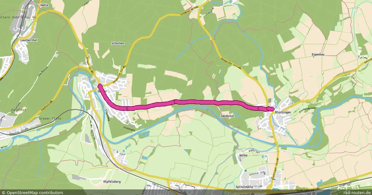 DE:BW:SIG – Fernradroute auf Rad-Routen.de