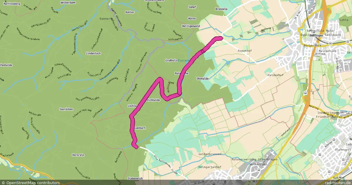 DE:BW:TÜ – Fernradroute auf Rad-Routen.de