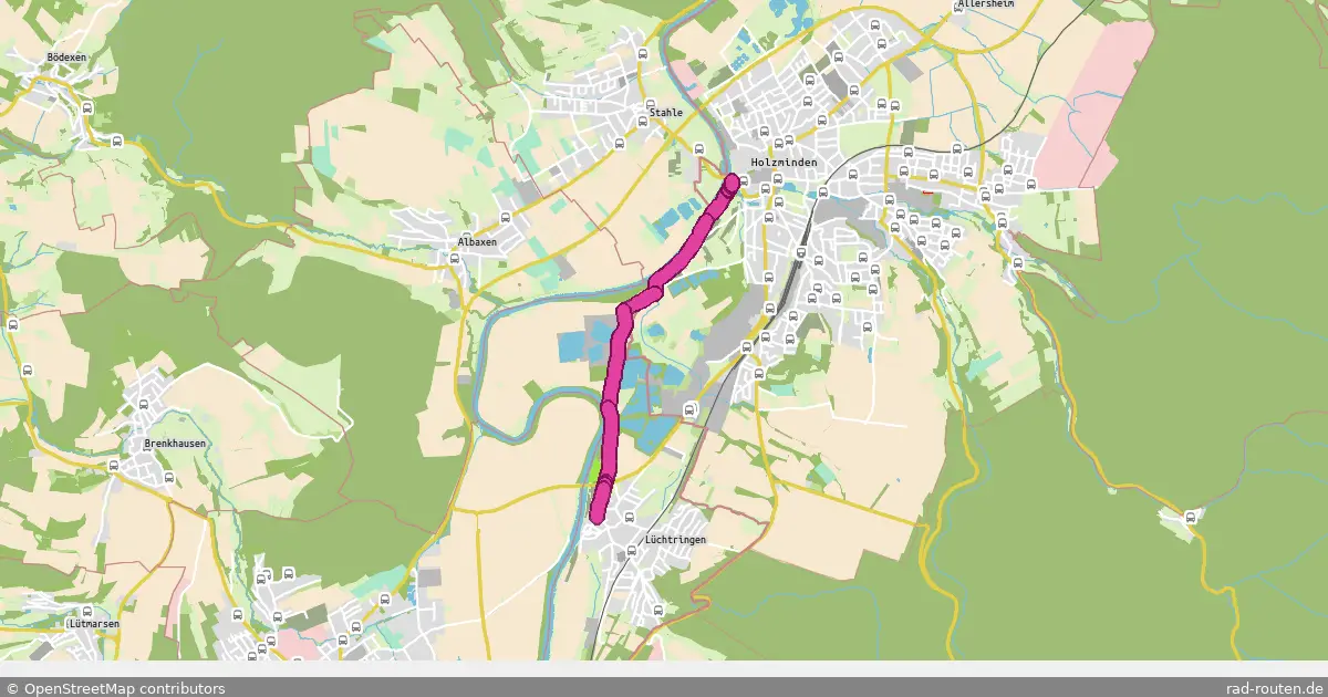Radroute Holzminden – Höxter – Fernradroute auf Rad-Routen.de