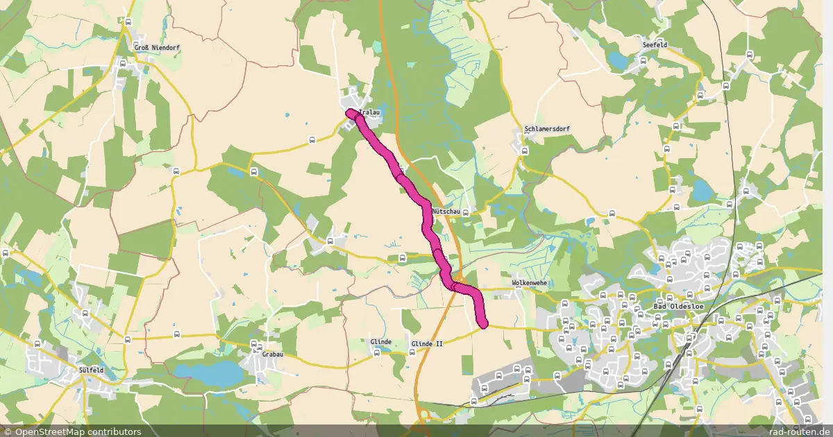 Radroute Travenbrück – Bad Oldesloe – Fernradroute auf Rad-Routen.de