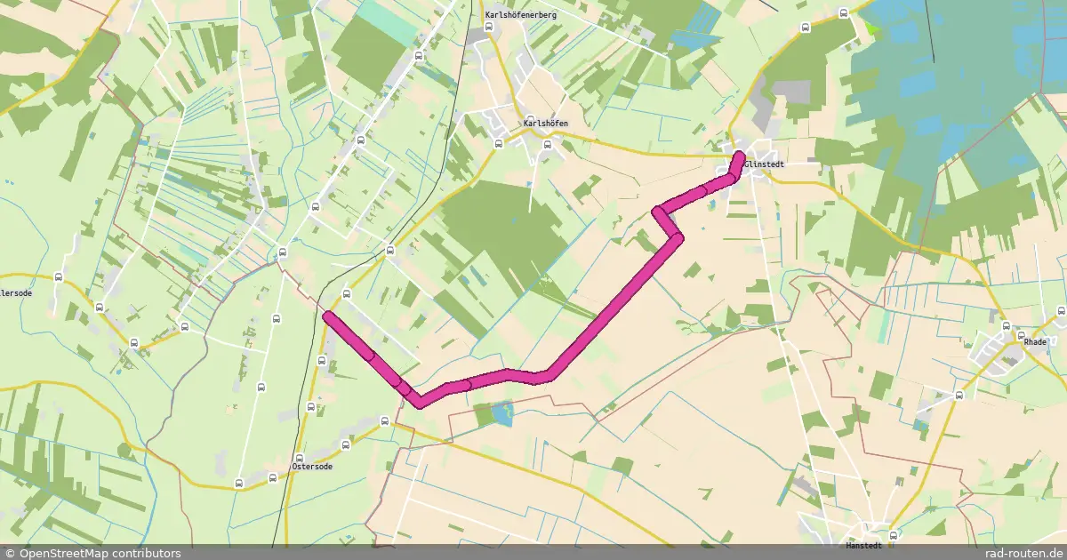 Radroute Gnarrenburg – Worpswede – Fernradroute auf Rad-Routen.de
