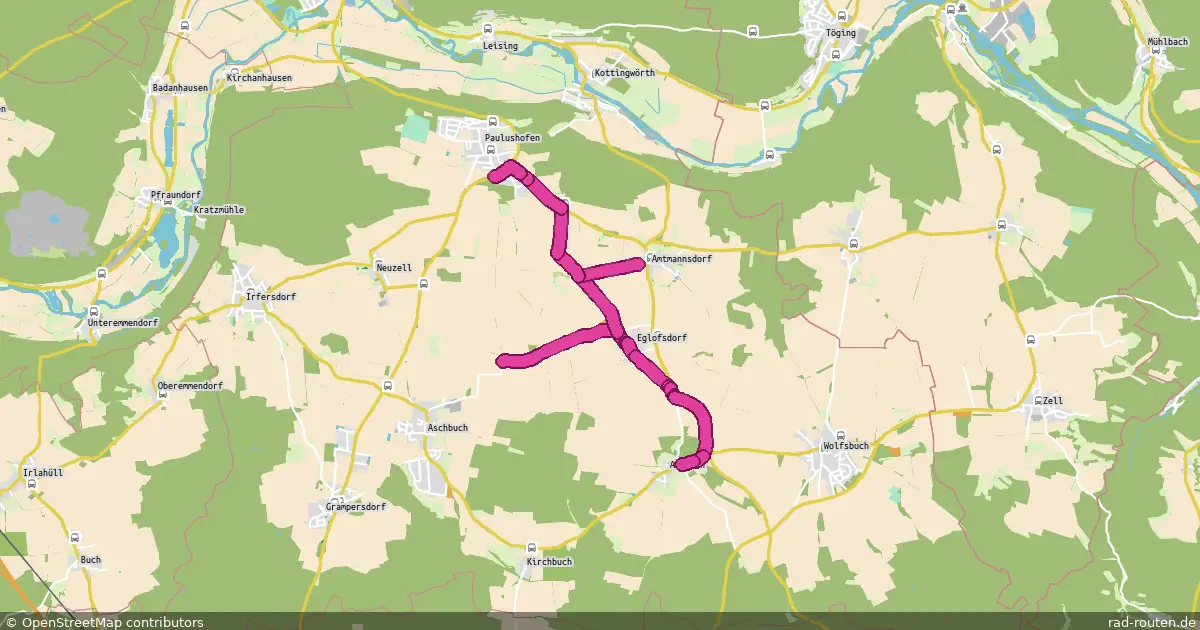 Radroute Beilngries – Beilngries – Fernradroute auf Rad-Routen.de
