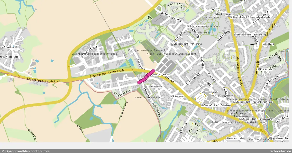 Radroute Stockelsdorf – Stockelsdorf (Rundweg) – Fernradroute, ca. 0 km auf Rad-Routen.de