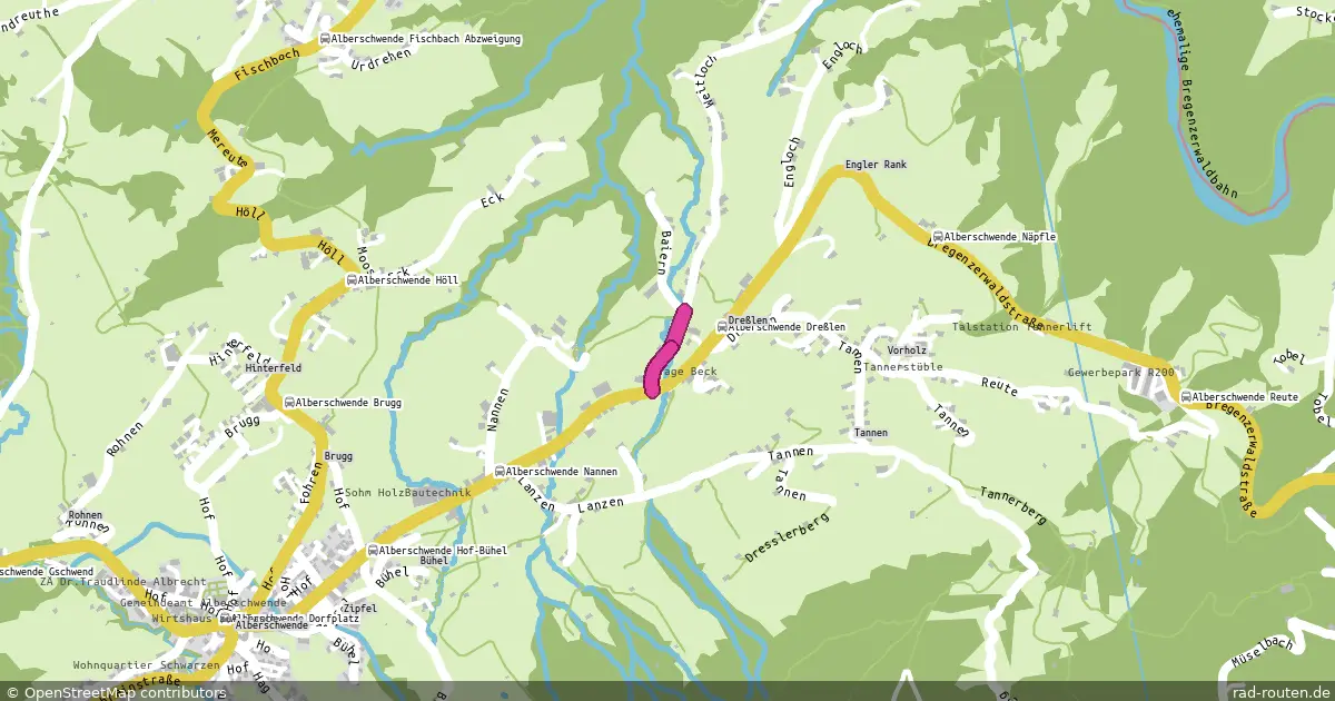 Radroute (Egg) – Alberschwende Zentrum – Fernradroute auf Rad-Routen.de