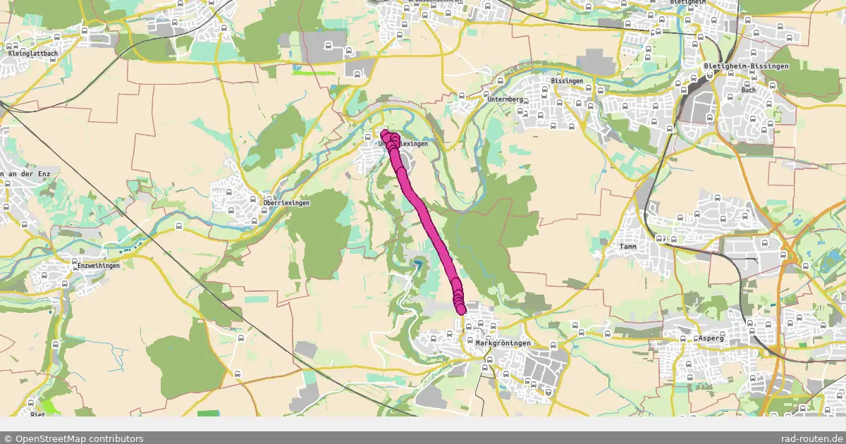 Radroute Markgröningen – Markgröningen – Fernradroute auf Rad-Routen.de