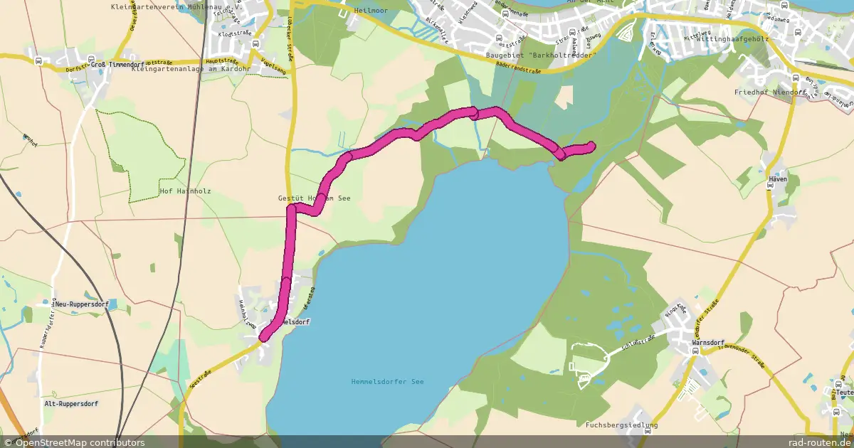 Radroute Timmendorfer Strand – Timmendorfer Strand – Fernradroute auf Rad-Routen.de