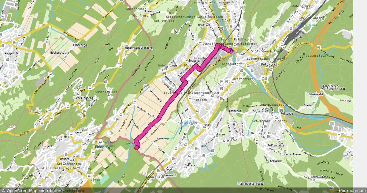 Radroute Tosters – Mauren (FL)