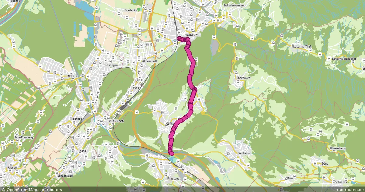 Radroute Frastanz – Rankweil