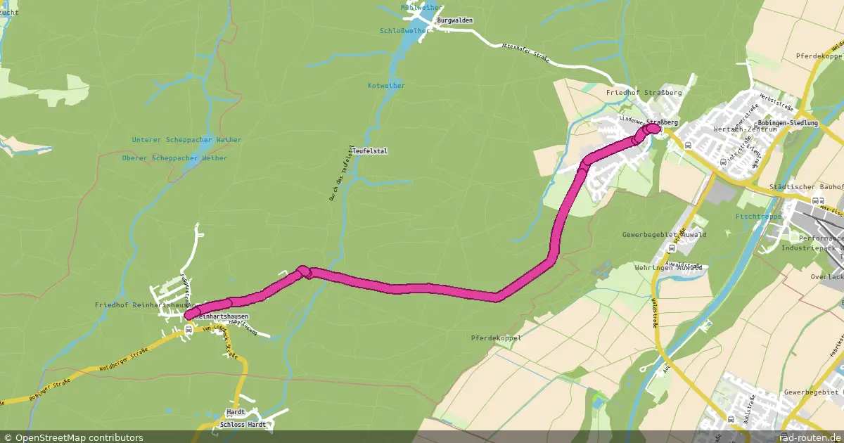 Radroute Straßberg – Reinhartshausen – Fernradroute auf Rad-Routen.de