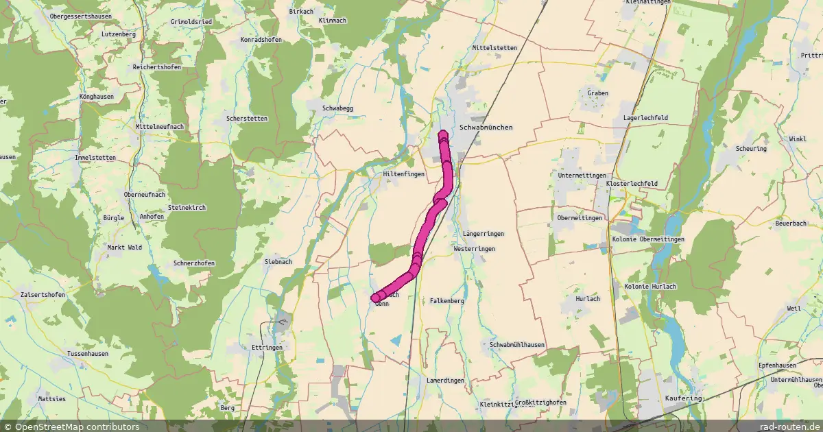 Radroute SMÜ Giromagnystr. – Gennach – Fernradroute auf Rad-Routen.de