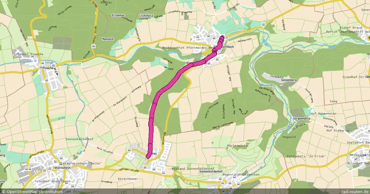 DE:BW:ENZ – Fernradroute auf Rad-Routen.de