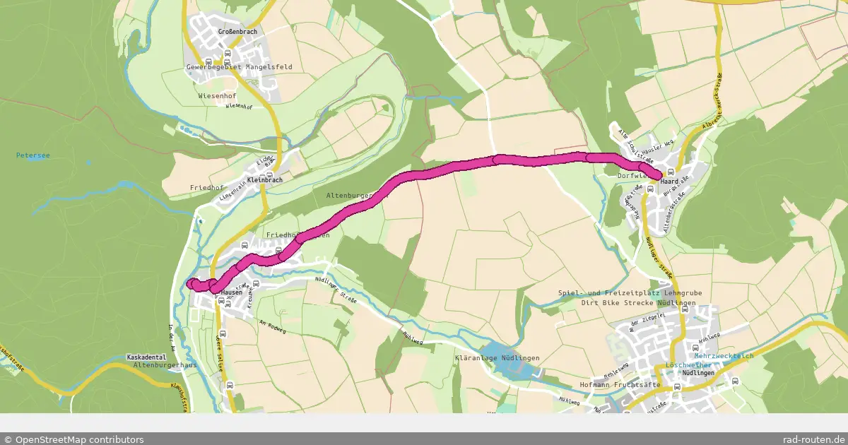 Radroute Bad Kissingen – Nüdlingen – Fernradroute auf Rad-Routen.de