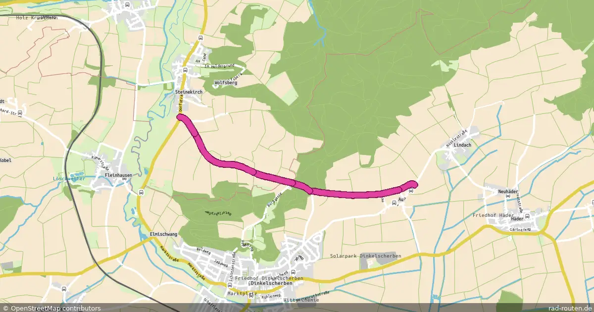 Radroute Steinekirch – Au – Fernradroute auf Rad-Routen.de