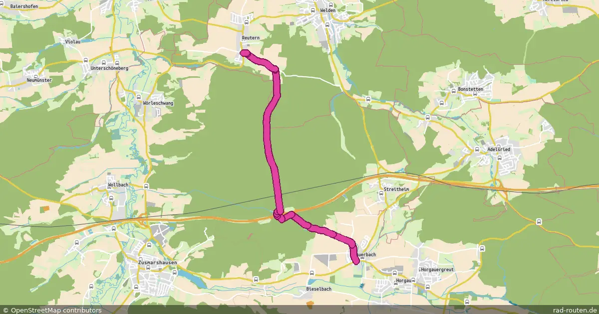 Radroute Reutern – Auerbach – Fernradroute auf Rad-Routen.de