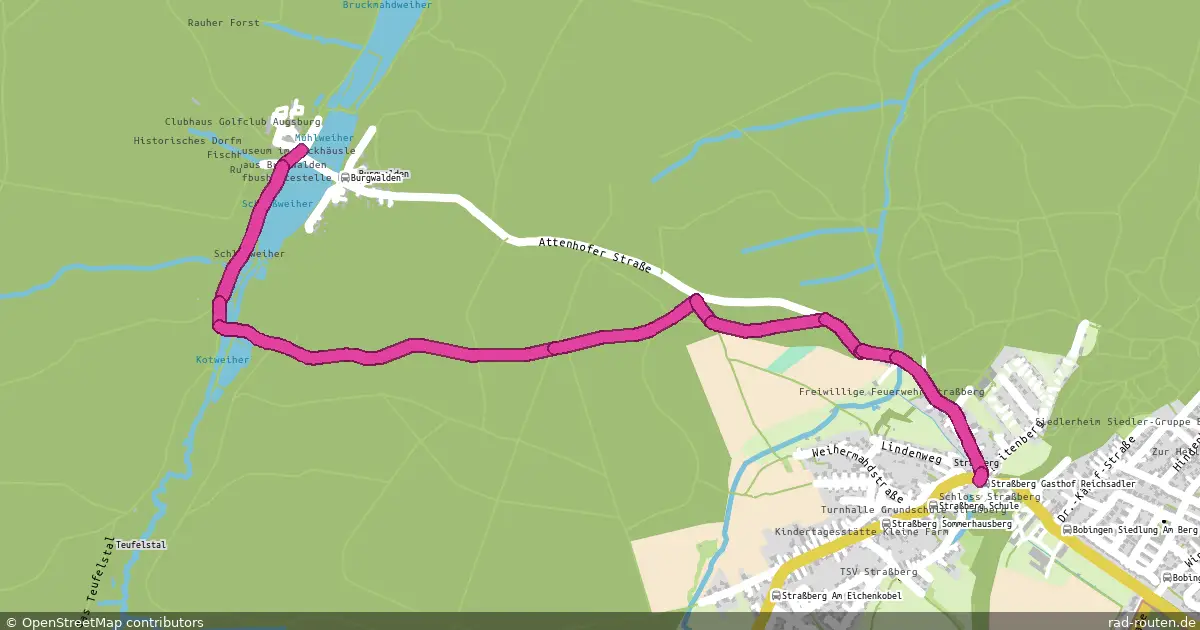 Radroute Burgwalden – Straßberg – Fernradroute auf Rad-Routen.de