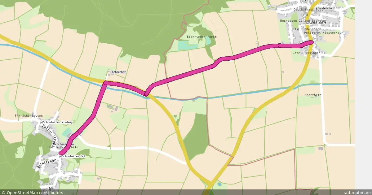 Radroute Gundelsdorf – Schönleiten – Fernradroute auf Rad-Routen.de