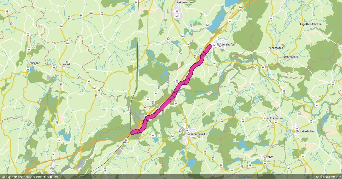 Radroute Kißlegg – Wangen im Allgäu – Fernradroute auf Rad-Routen.de