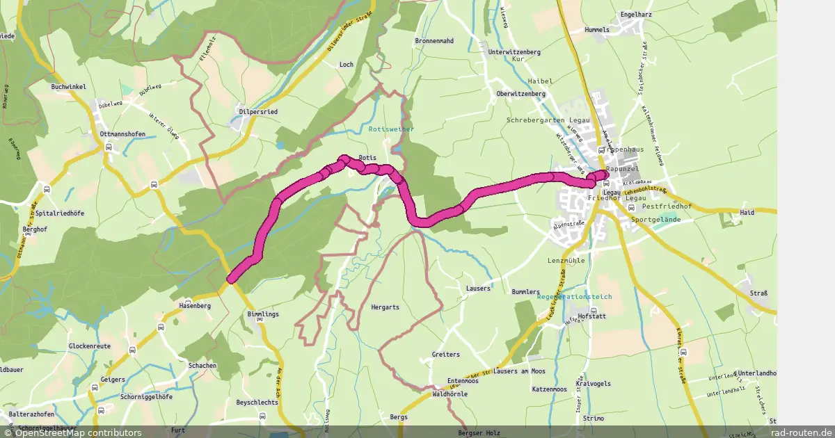 Radroute Legau – Leutkirch im Allgäu – Fernradroute auf Rad-Routen.de