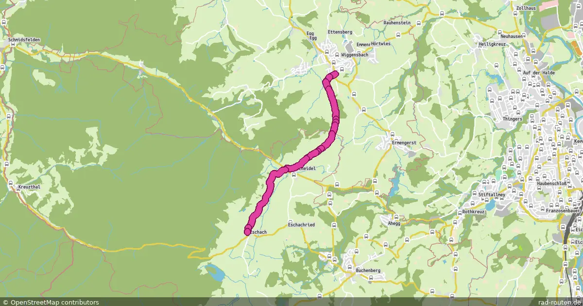 Radroute Wiggensbach – Buchenberg – Fernradroute auf Rad-Routen.de