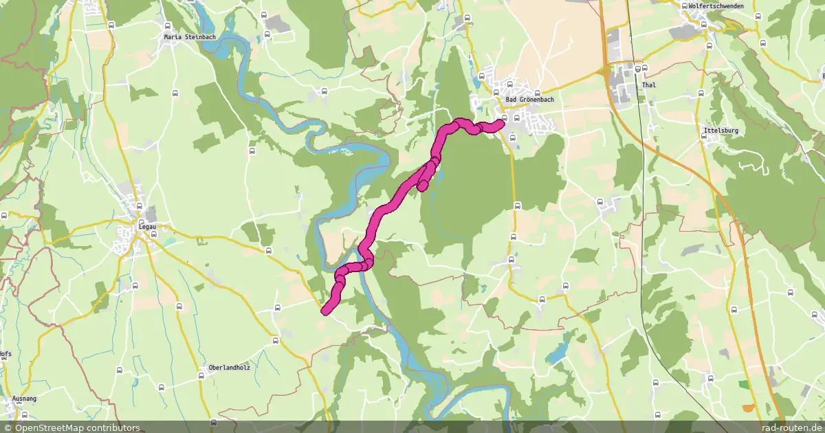 Radroute Bad Grönenbach – Bad Grönenbach – Fernradroute auf Rad-Routen.de